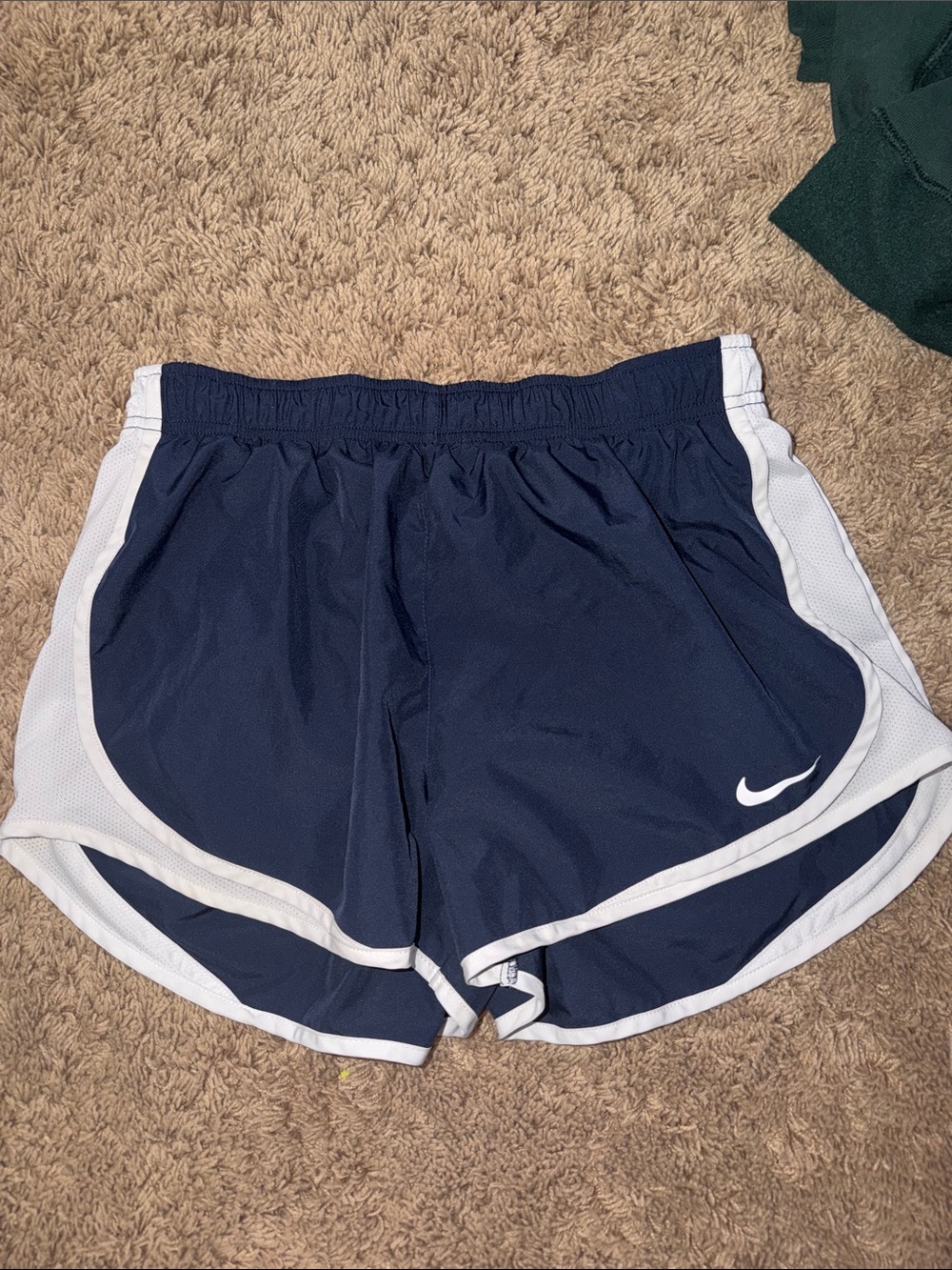 Nike Women's Navy with White Trim Athletic Running Shorts